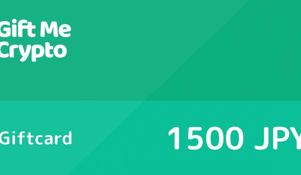 Gift Me Crypto Gift Card 1500 JPY