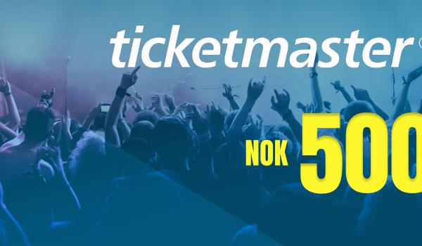 Ticketmaster Gift Card 500 NOK