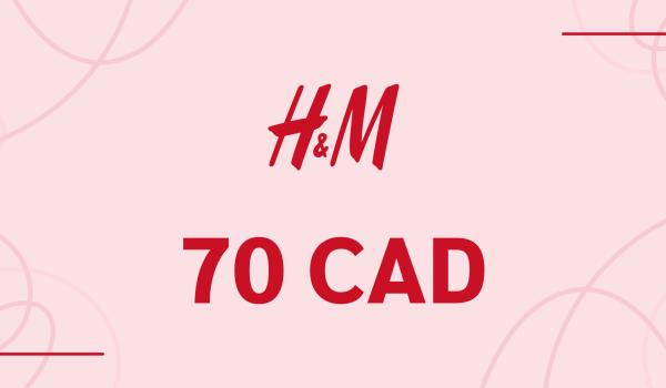 H and M Gift Card 70 CAD