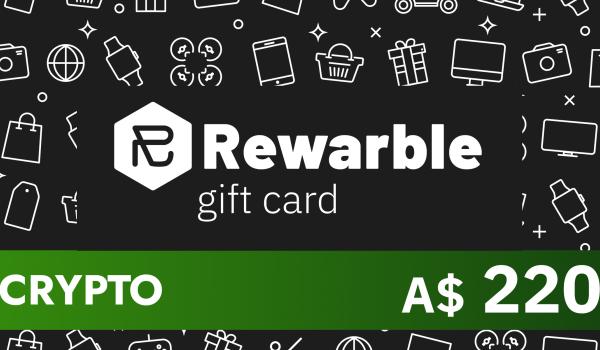 Rewarble Crypto Gift Card 220 AUD