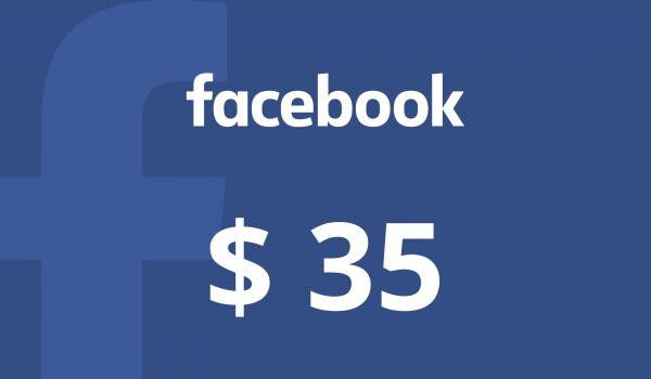 Facebook Gift Card 35 USD