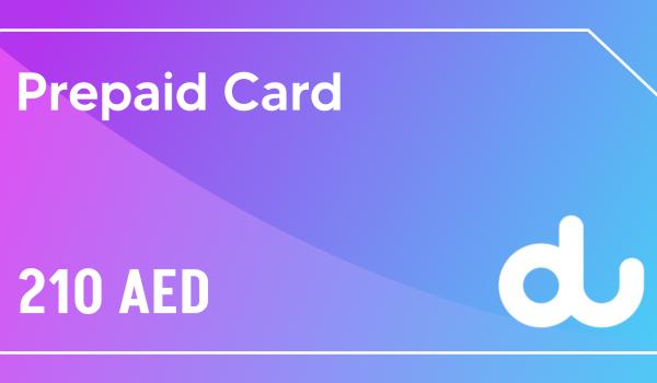 Du Prepaid Card 210 AED