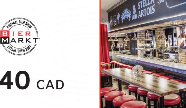 Bier Markt Gift Card 40 CAD