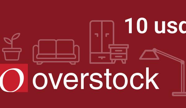 Overstock Gift Card 10 USD