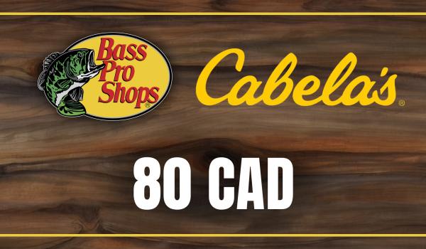 Bass Pro and Cabelas Gift Card 80 CAD