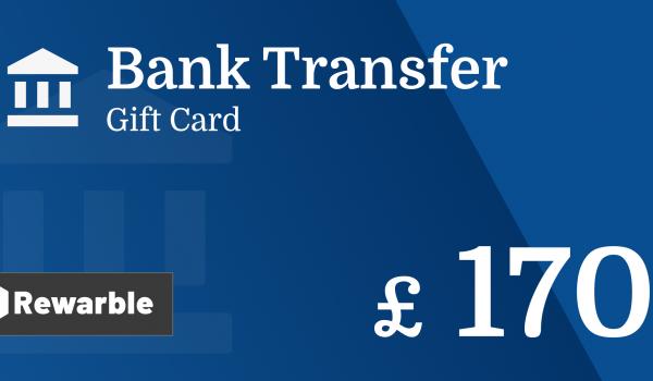 Bank Transfer Gift Card 170 GBP