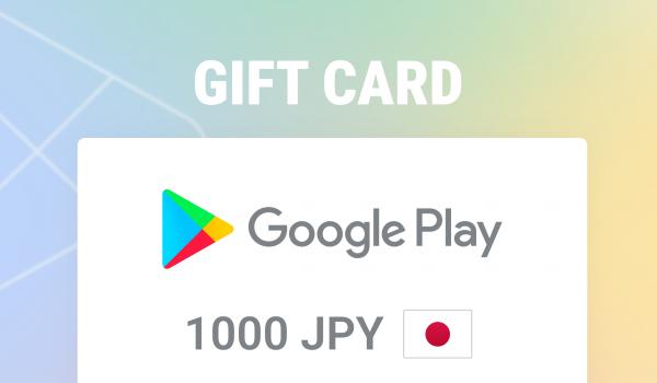 Google Play Gift Card 1000 JPY