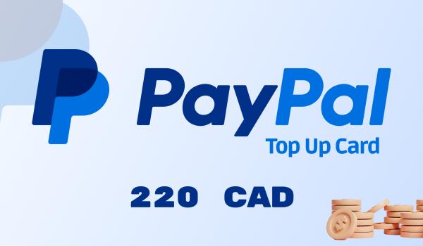 PayPal Wallet Top Up 220 CAD
