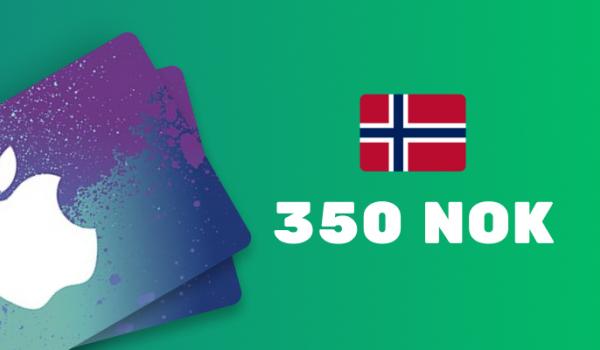 Apple iTunes Gift Card 350 NOK