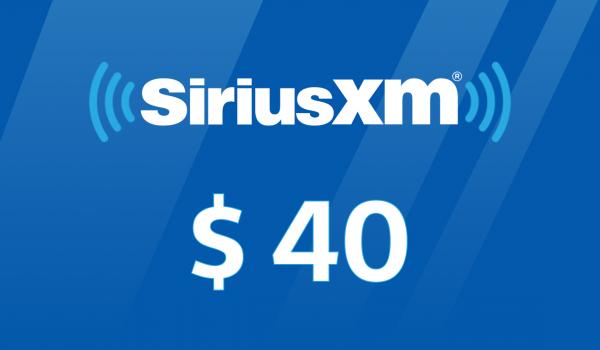 SiriusXM Gift Card 40 USD