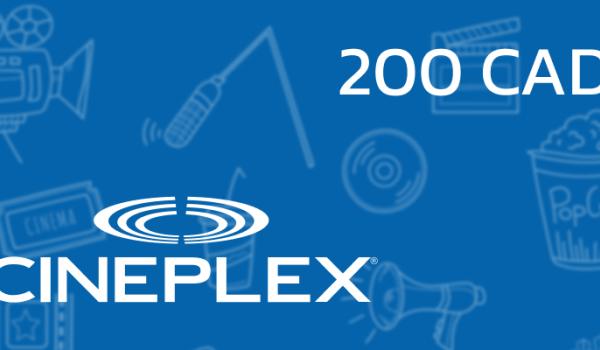 Cineplex Gift Card 200 CAD