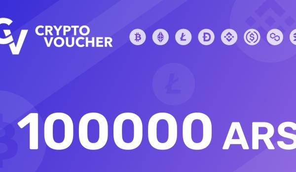 Crypto Voucher Gift Card 100000 ARS