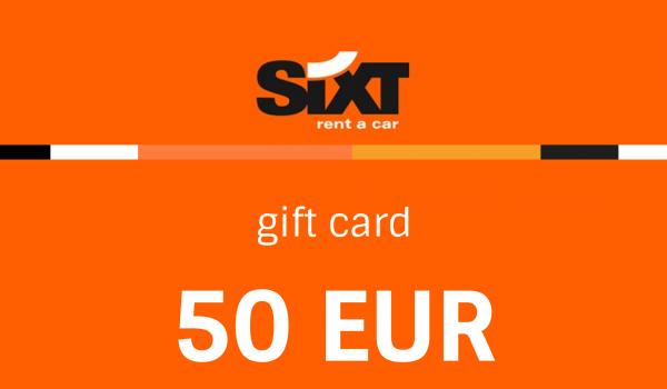 Sixt Voucher Rent a Car 50 EUR
