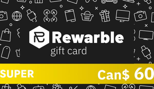 Rewarble Super Gift Card 60 CAD