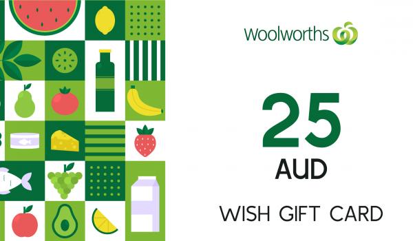 Woolworths WISH Gift Card 25 AUD