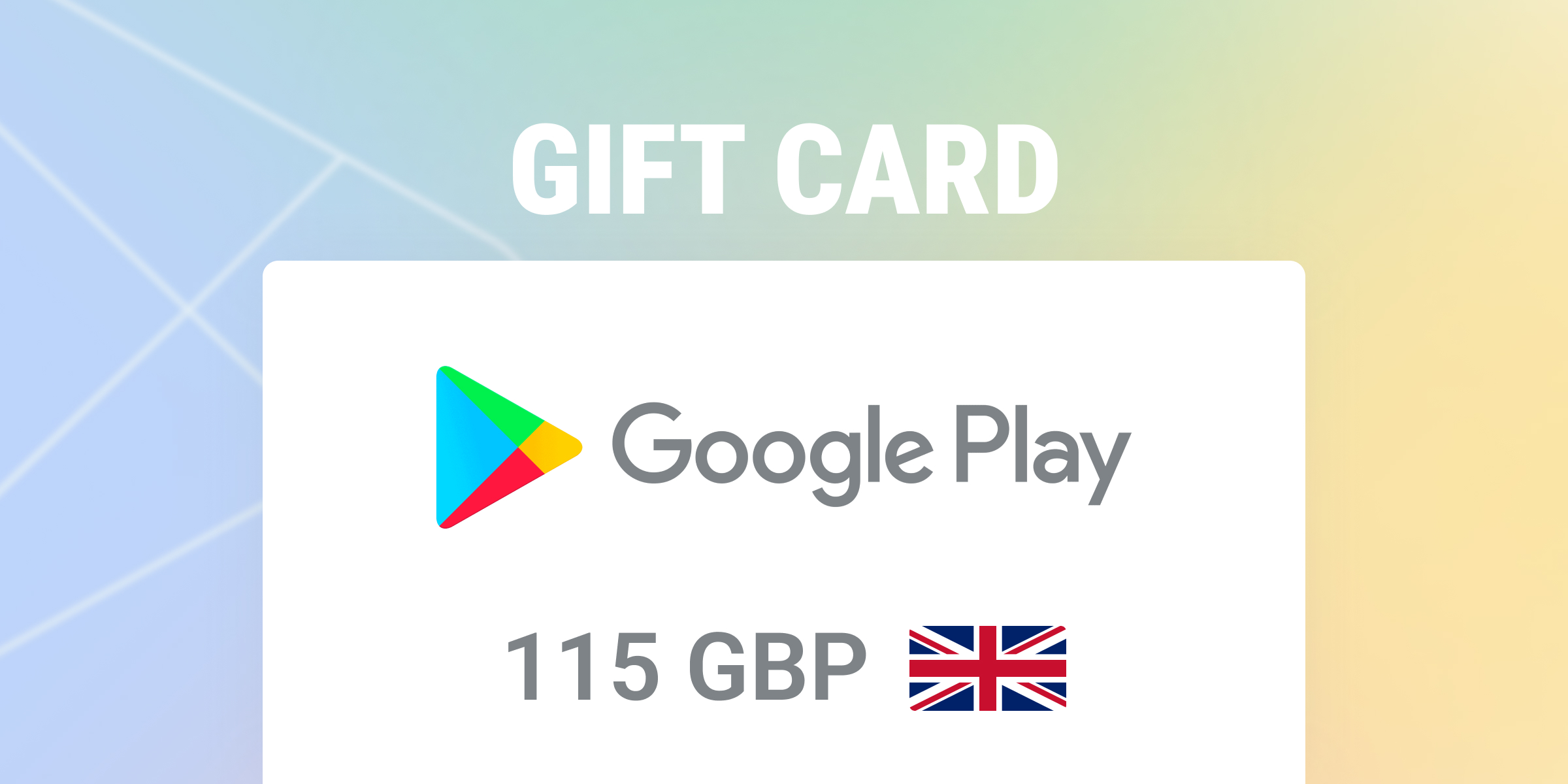 Google Play Gift Card 115 GBP