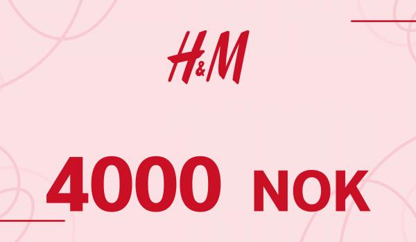 H and M Gift Card 4000 NOK