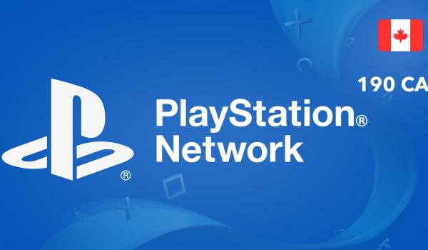 Playstation Network Gift Card 190 CAD