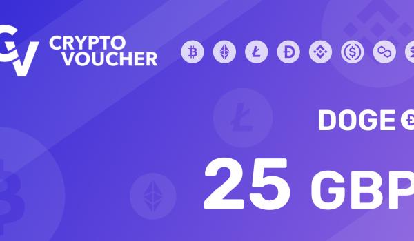 Crypto Voucher Doge 25 GBP