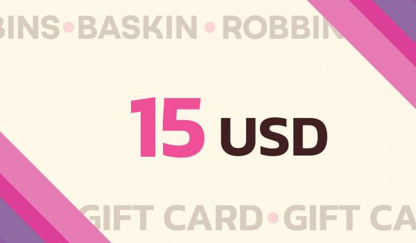 Baskin Robbins Gift Card 15 USD