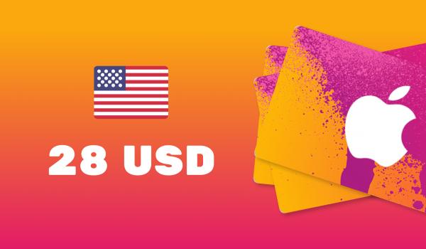 Apple iTunes Gift Card 28 USD