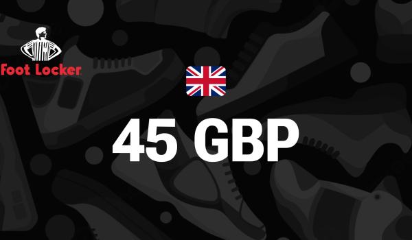 Foot Locker Gift Card 45 GBP
