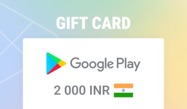 Google Play Gift Card 2000 INR