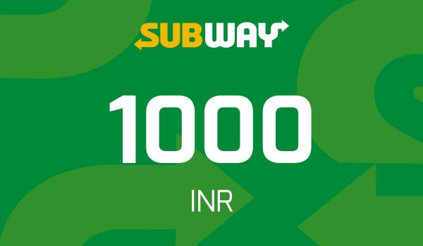 Subway Gift Card 1000 INR