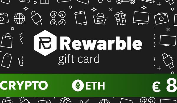Rewarble Crypto Gift Card ETH 8 EUR