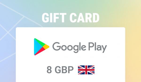 Google Play Gift Card 8 GBP