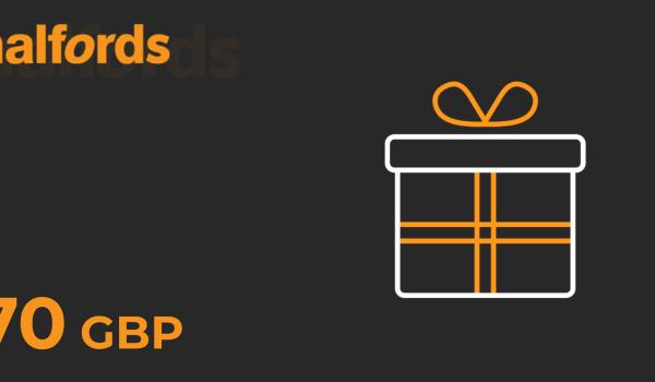 Halfords Gift Card 70 GBP