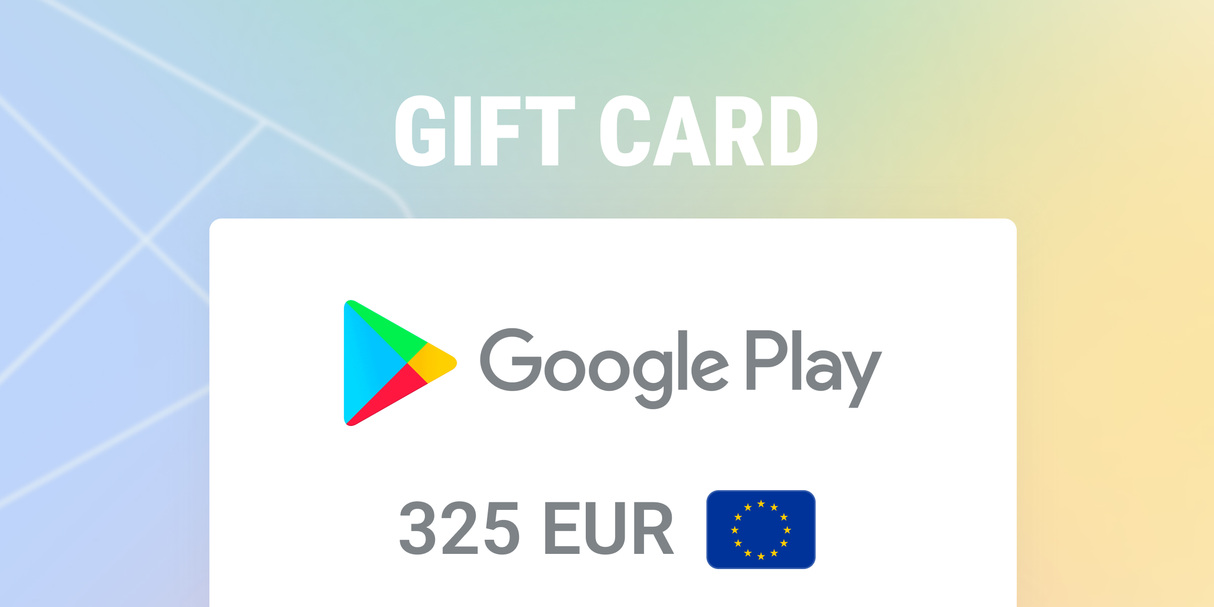 Google Play Gift Card 325 EUR