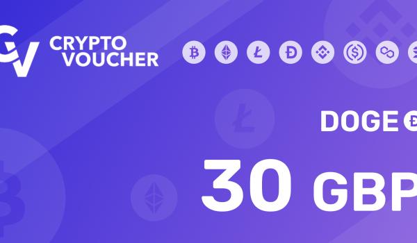 Crypto Voucher Doge 30 GBP