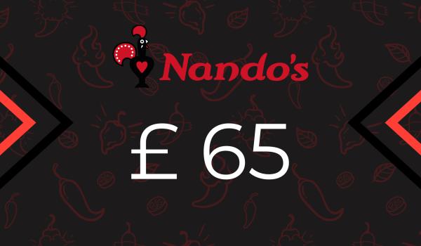 Nandos Gift Card 65 GBP