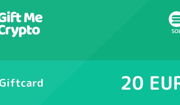 Gift Me Crypto Gift Card SOLANA 20 EUR