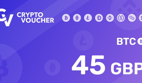 Crypto Voucher BTC 45 GBP