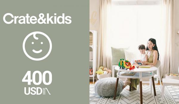Crate and Kids Gift Card 400 USD
