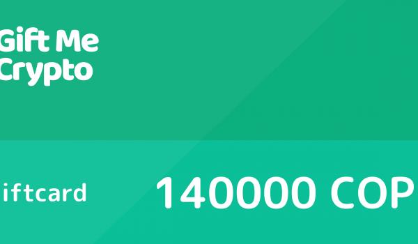Gift Me Crypto Gift Card 140000 COP