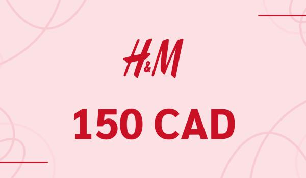 H and M Gift Card 150 CAD
