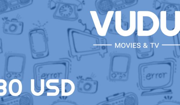 Vudu Gift Card 30 USD