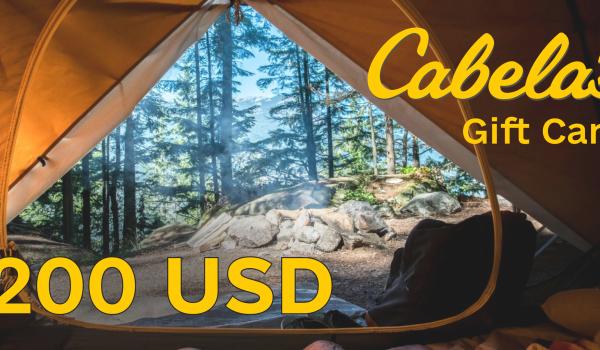 Cabelas Gift Card 200 USD