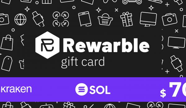 Rewarble Kraken Gift Card SOL 70 USD