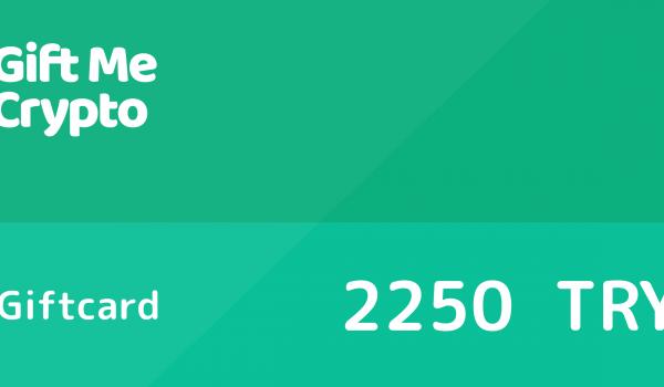 Gift Me Crypto Gift Card 2250 TRY