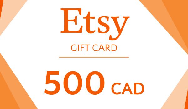 Etsy Gift Card 500 CAD