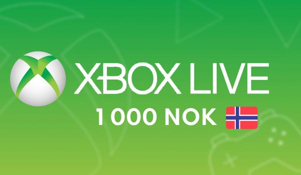 XBOX Live Gift Card 1000 NOK