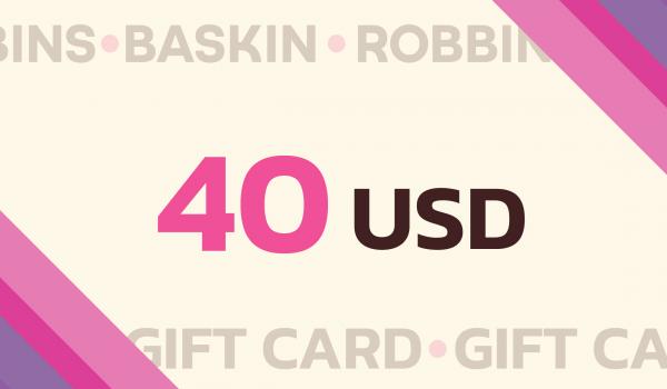 Baskin Robbins Gift Card 40 USD
