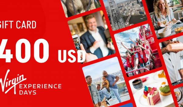 Virgin Experience Days Gift Card 400 USD