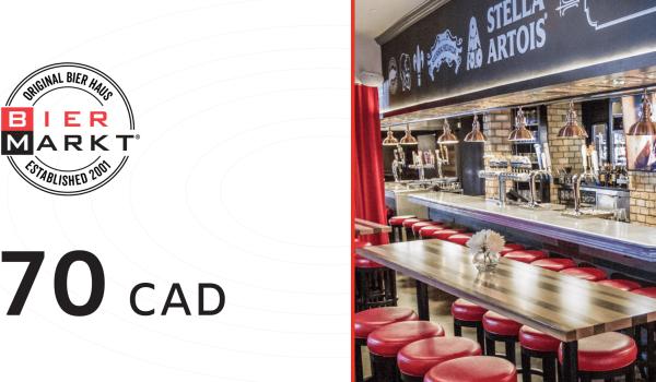 Bier Markt Gift Card 70 CAD