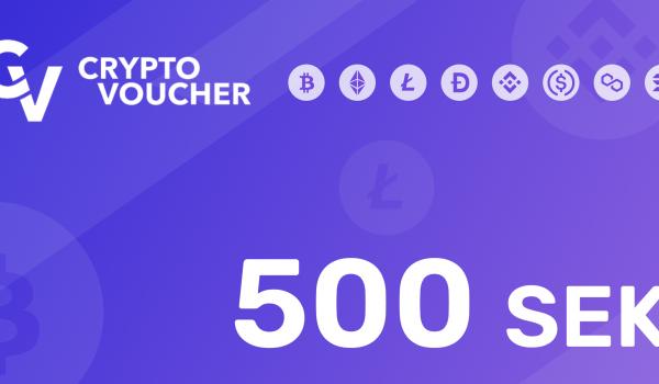 Crypto Voucher Gift Card 500 SEK