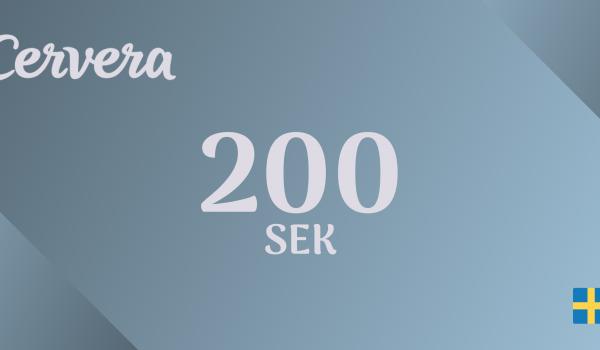 Cervera Gift Card 200 SEK